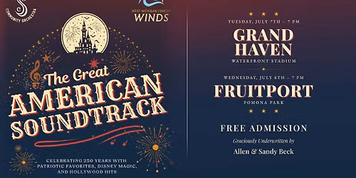 The Great American Soundtrack Concert Series with the SCO - Fruitport