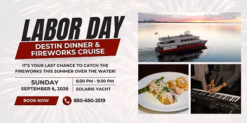 Labor Day Destin Dinner & Fireworks Cruise