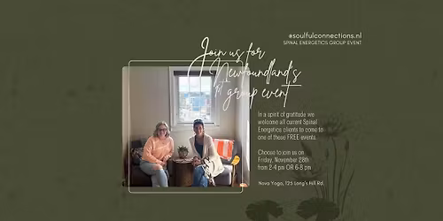 Group Spinal Energetics: Gratitude Event