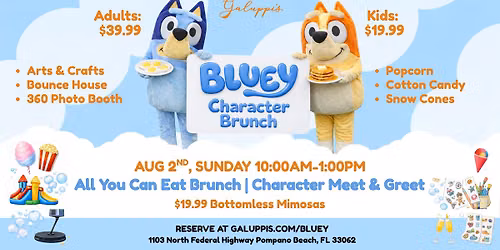 Bluey Character Brunch @ Galuppi's 