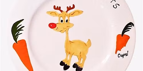 TAPAS, SIP & FESTIVE FIRED CERAMIC PLATE OR BAUBLE SESSION