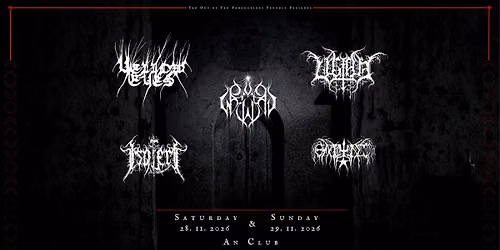 Two Nights Beyond The Pale Dawn - An Club 28\/29.11.2026