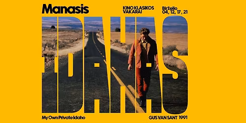 MANASIS IDAHAS (1991) | Kino klasikos vakarai