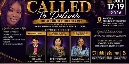EndorseHER Women's Conference- The Reproach Is Rolled Away- Joshua 5:9