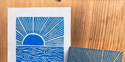 Lino Printing for Beginners, Saturday August 1st, 2-4pm