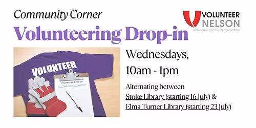 Community Corner - Volunteering Drop-ins at Stoke Library