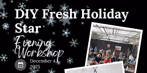 DIY Fresh Holiday Star Evening Workshop (Bradford Location)