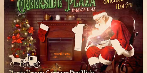 Christmas at Creekside: Santa Photos, Treats & Horse Drawn Carriage Rides!