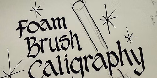 Foam Brush Calligraphy- Spooky Edition with Ben Henderson
