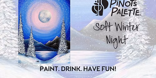 Soft Winter Night Paint and Sip Workshop