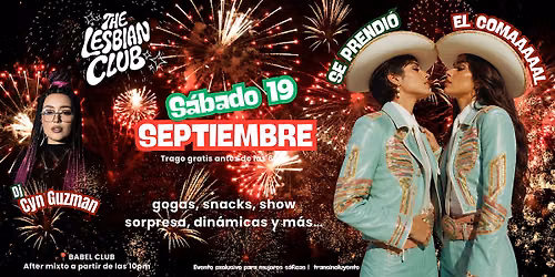 The Lesbian Club | Fiesta Mexa | 19 de Septiembre 2026