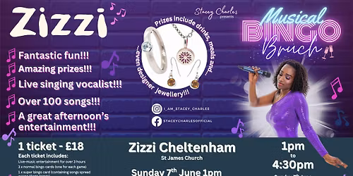 Musical Bingo Brunch\ud83e\udd42 at Zizzi Cheltenham (Gloucestershire) - Sunday 7th June 1pm