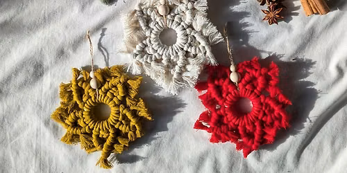 Macrame Snowflake Christmas Tree Decorations