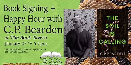 Book Signing + Happy Hour with C.P. Bearden