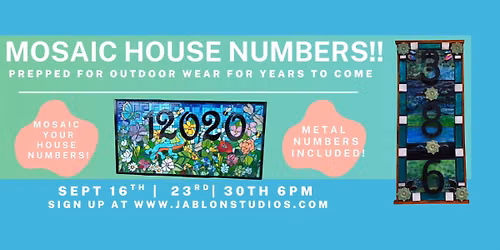 Mosaic House Numbers!!!