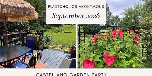 Plantoholics Anonymous September