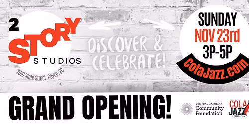 2 Story Studios Grand Opening \u2013 Live Jazz & Art Celebration