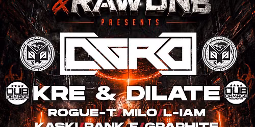 The Midnight Massacre & RAWDNB Presents AGRO KRE & DILATE