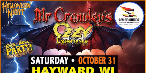 Mr Crowley's Ozzy Experience-HALLOWEEN NIGHT!!