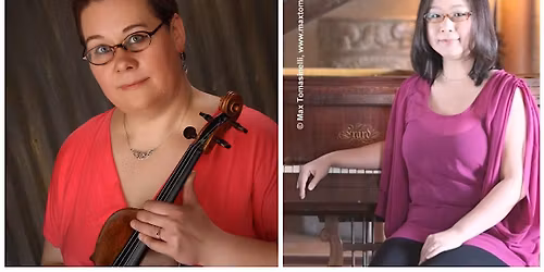 Agnes Schwartz, violinist and Sonia Lee, pianist! (Music at 8 pm.)