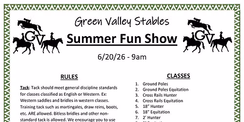 GVS Summer Fun Show