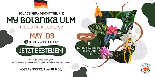 Ecuagenera wird teilnehmen an My Botanika ULM