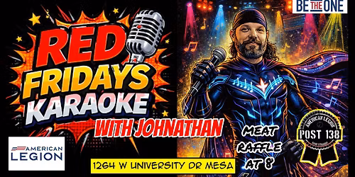 R.E.D. Karaoke Every Friday with Jonathan!