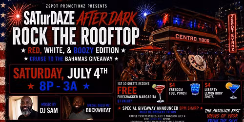 SaturDAZE after Dark ROCK THE ROOFTOP