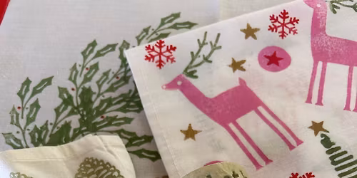 Personalised napkin pottery and printing class