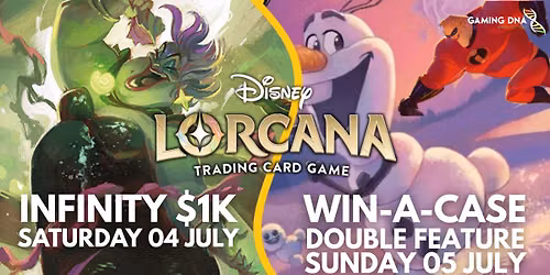 Disney Lorcana Infinity Weekend! $1K Tournament and Win-A-Case Event