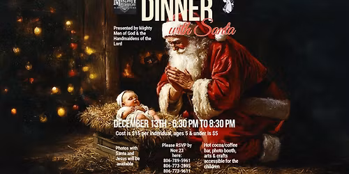 \ud83c\udf84\u2728 Dinner with Santa (and Jesus!) \u2728\ud83c\udf84