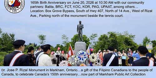 Dr. Jose P. Rizal's 165th Birth Anniversary Wreath Laying