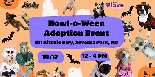 Howl-o-Ween Adoption Event at Petco Severna Park