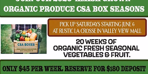 CSA Amish Grown Produce boxes for the 2026 season