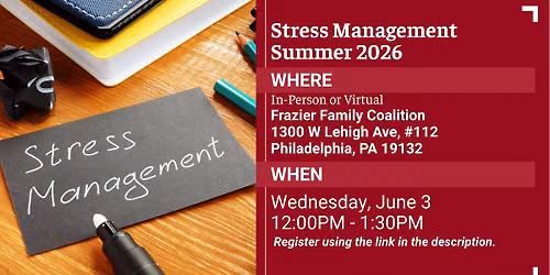 Stress Management Summer 2026