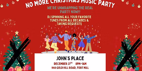 No More Christmas Music Party