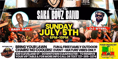 It's A Caribbean Block Party! Live Music By Saka Boyz Band