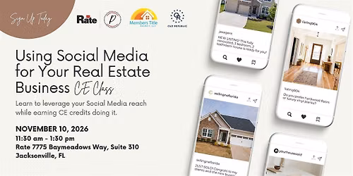 Using Social Media for Your Real Estate Business CE CLASS