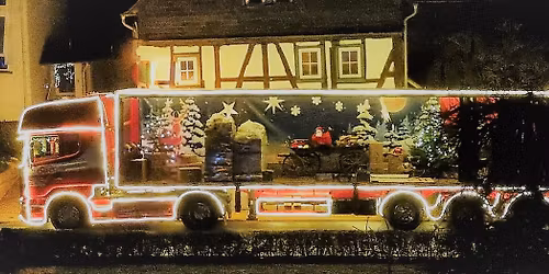 Der Kinder-Weihnachtsmarkt mit dem Weihnachtstruck
