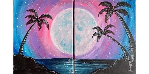 Tropical Moons - Paint and Sip in San Antonio | Classpop!\u2122