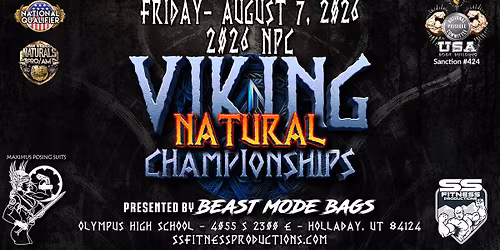 2026 Maximus Posing Suits NPC Viking Natural Championships