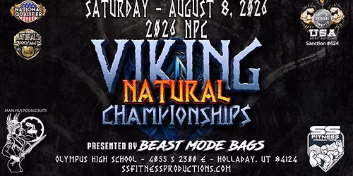 2026 Maximus Posing Suits NPC Viking Natural Championships