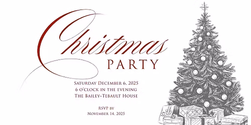 GSHS Annual Christmas Party - RSVP BY NOVEMBER 14th