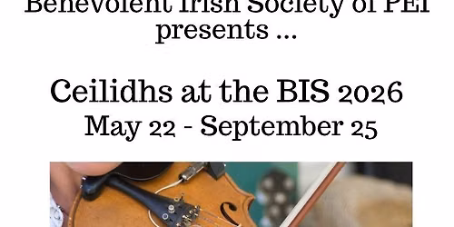 Ceilidhs at the BIS 2026 - July, Aug & Sept performers