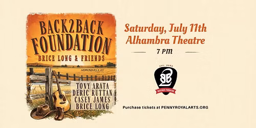 Back2Back Foundation, Brice Long & Friends benefit concert