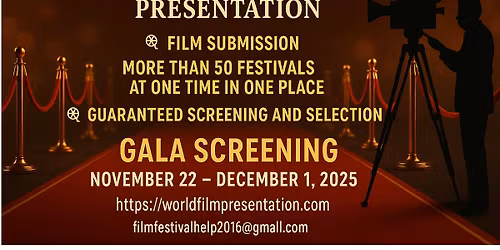 Global Cinema\u2019s Grand Gala \u2014 Your Film on 50 World Stages!