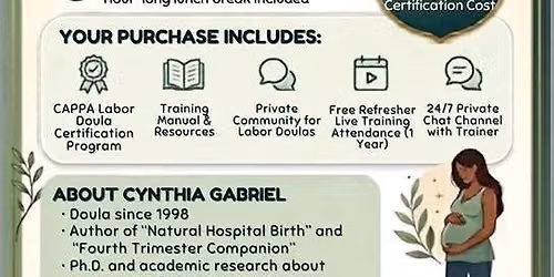 CAPPA labor doula training with Cynthia Gabriel