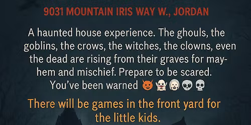 Halloween haunted backyard walkthrough