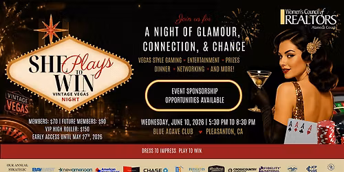 She Plays to Win \u2728 Vintage Vegas Night