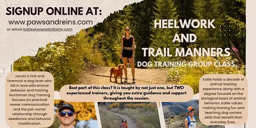 Heel & Trail Manners (Dog Training)